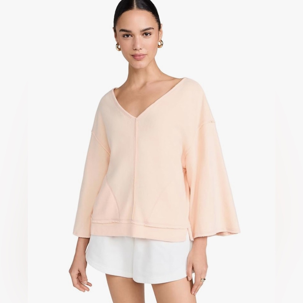Free People Day Off Pullover, Tender Peach, Orange, S
